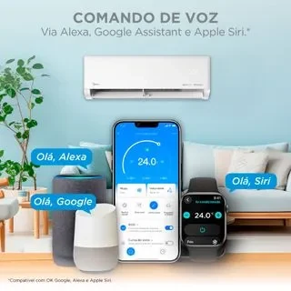 Ar-condicionado Midea com comando de voz